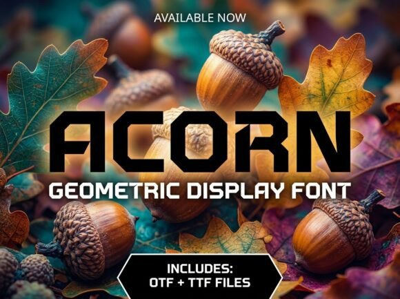 Acorn: A Strong, Simple Display Font for Small Business Brands