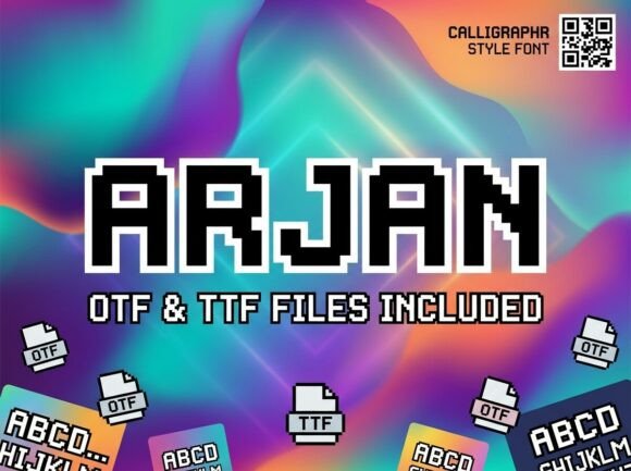 Arjan: A Nostalgic Display Typeface for Digital Branding