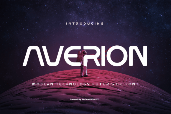 Averion: A Futuristic Display Typeface for Bold Digital Branding