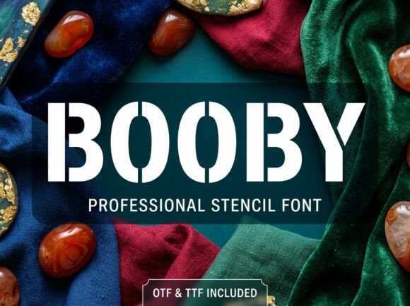 Booby: A Display Typeface That Anchors Your Message