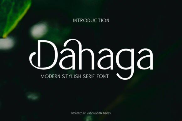 Dahaga: A Display Typeface That Elevates Minimalist Branding