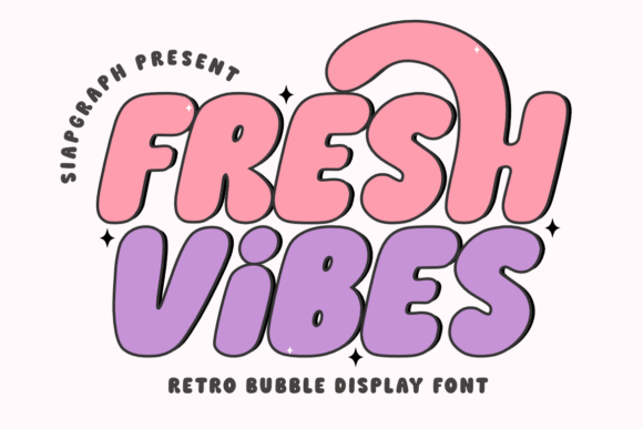 Fresh Vibes: A Playful Display Font That Elevates Small Business Branding