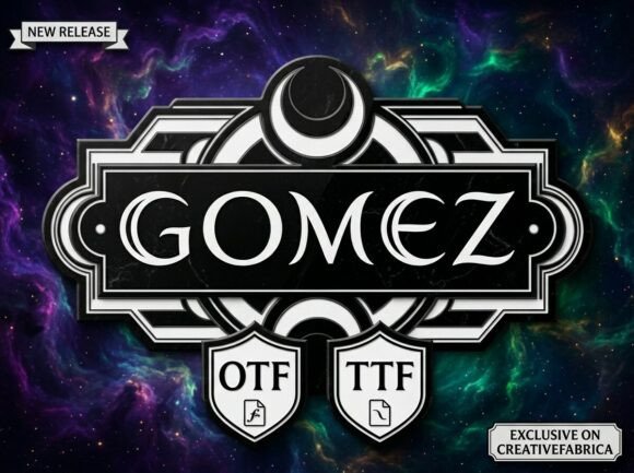 Gomez: A Mystical Display Font for Handmade Creators