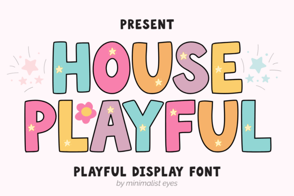 House Playful Display Font for Handmade Charm