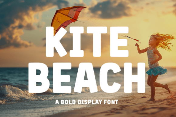Kite Beach: A Display Font That Captures Summer Energy