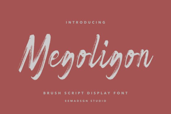 Megoligon: A Bold Handwritten Display Font for Digital Brands