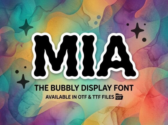 Mia: A Playful Display Font for Editorial Energy