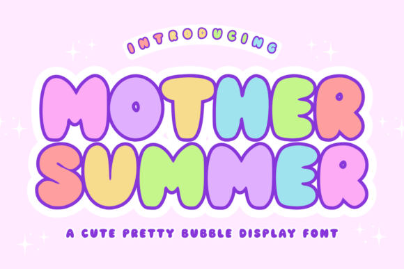 Mother Summer: A Retro Bubble Font for Warm, Human Branding