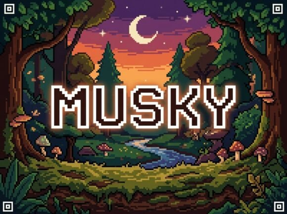 Musky: A Bold Display Font for Digital Brand Impact