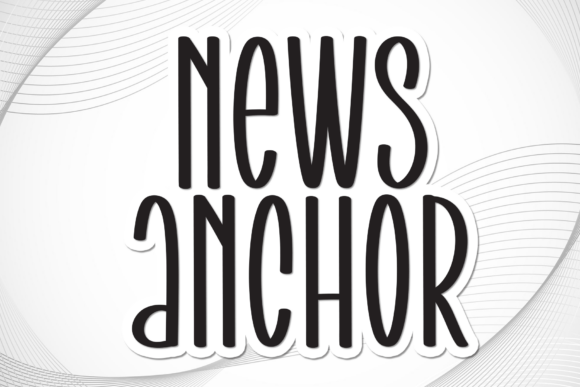 News Anchor: A Warm, Handwritten Display Font for Crafters