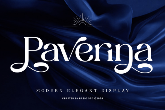Paverina: A Modern Display Serif Font for Digital Elegance