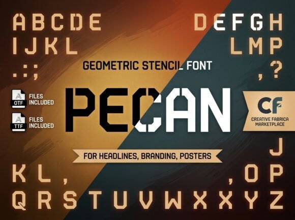 Pecan: A Bold Display Font for Standout Digital Headlines