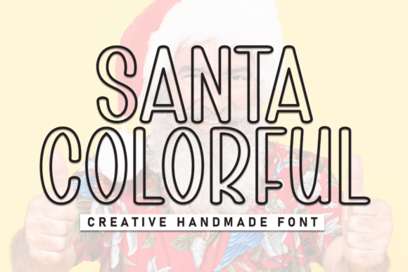 Santa Colorful: A Warm, Playful Display Font for Thoughtful Design
