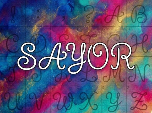Sayor: A Bold Display Font That Commands Attention