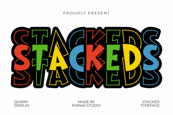 Stackeds: A Bold Display Typeface for Digital Impact