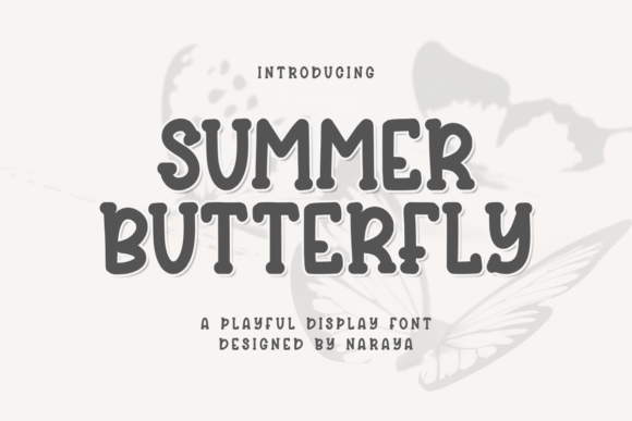 Summer Butterfly: A Playful Display Font for Digital Branding