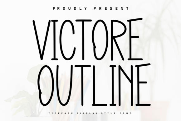 Victore Outline: A Handwritten Display Font That Feels Like a Warm Welcome