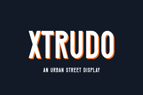 Xtrudo: A Bold Display Font for Handmade Creators